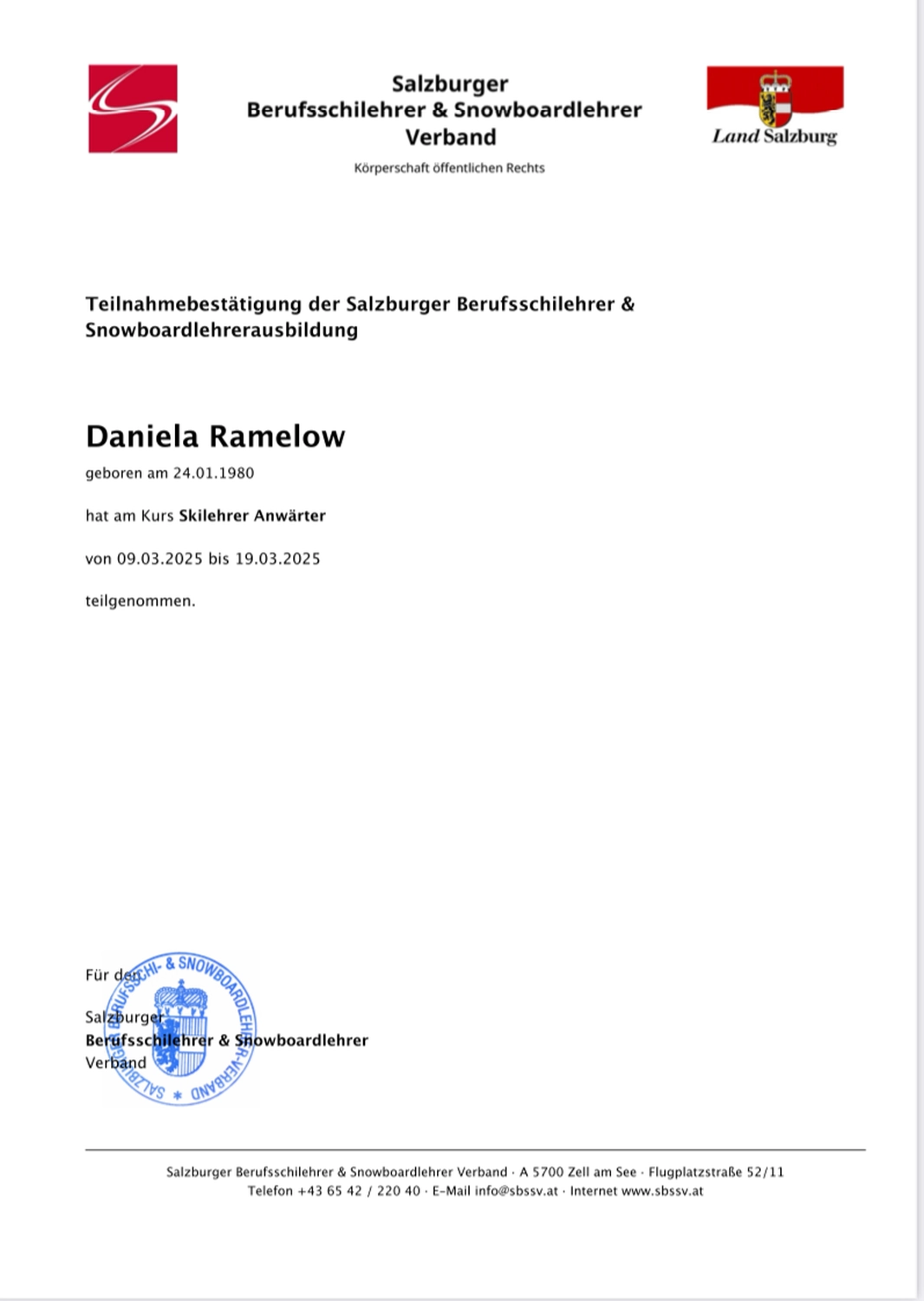Zertifikate der Podologischen Praxis Ramelow